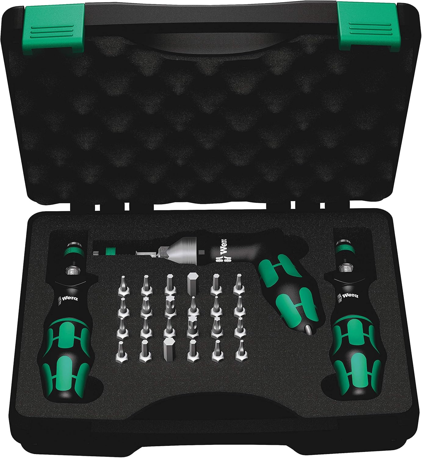 Wera - 5074739001 Kraftform 7440\/41\/42 Torque Screwdriver 0.3-6.0 Nm and Bit Set, 27-Piece