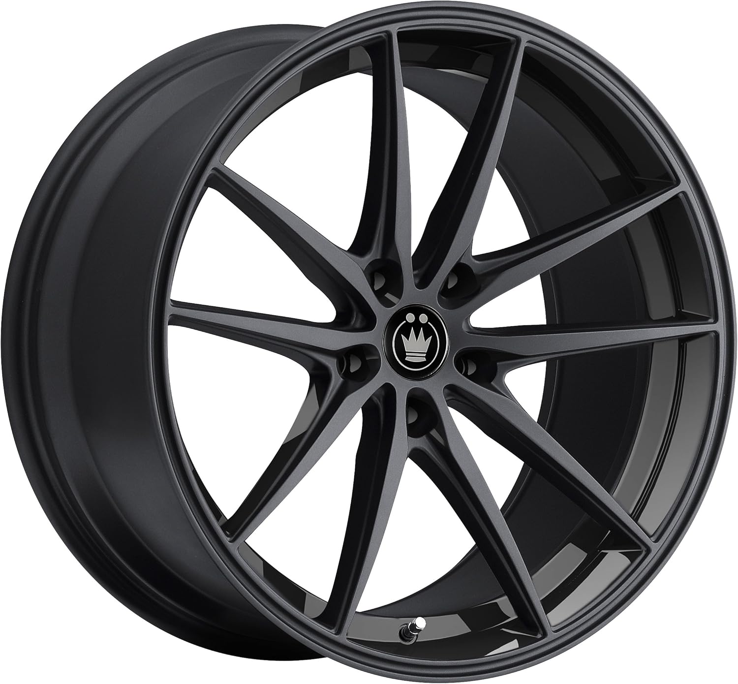 Konig OVERSTEER Gloss Black Wheel with Painted and tpms (16 x 7.5 inches /5 x 114 mm, 45 mm Offset)