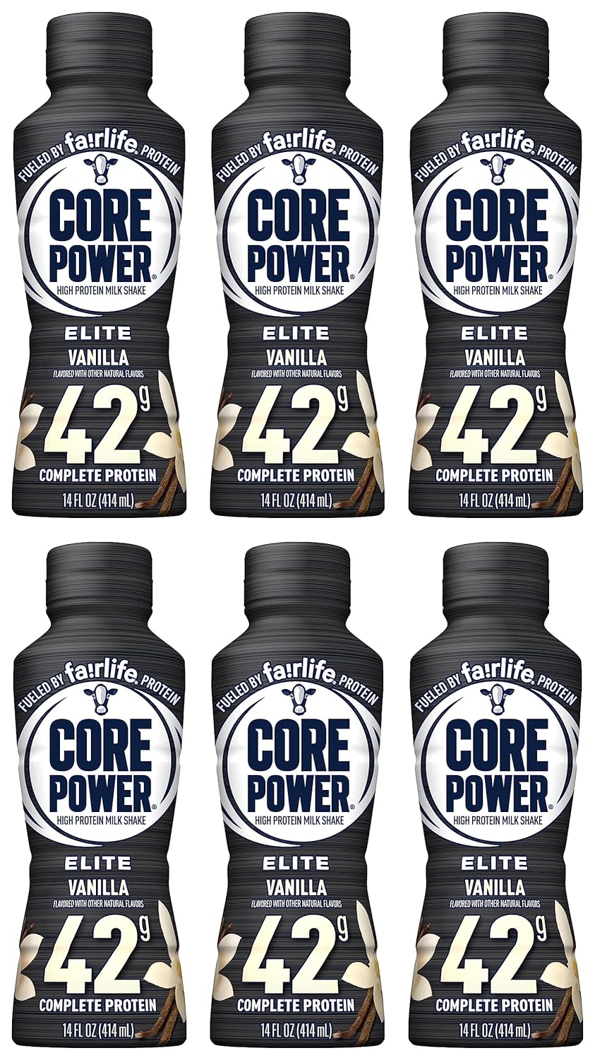 Fairlife Core Power High Protein Milk Shakes, Ready to Drink (6 Vanilla, 42g)