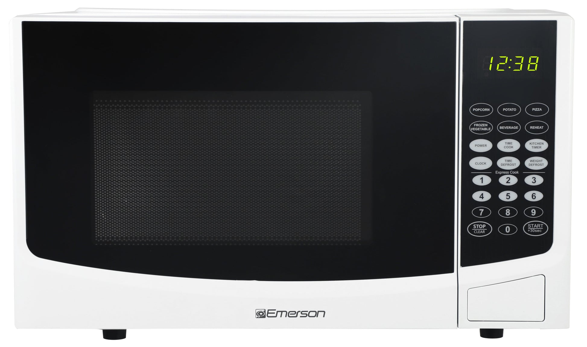 Emerson 0.9 Cu. Ft. 900 Watt, White Microwave Oven with Touch Control, MW9255W