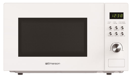 Emerson 1.1 Cu Ft, 1000W White Countertop Microwave Oven, MW1101W