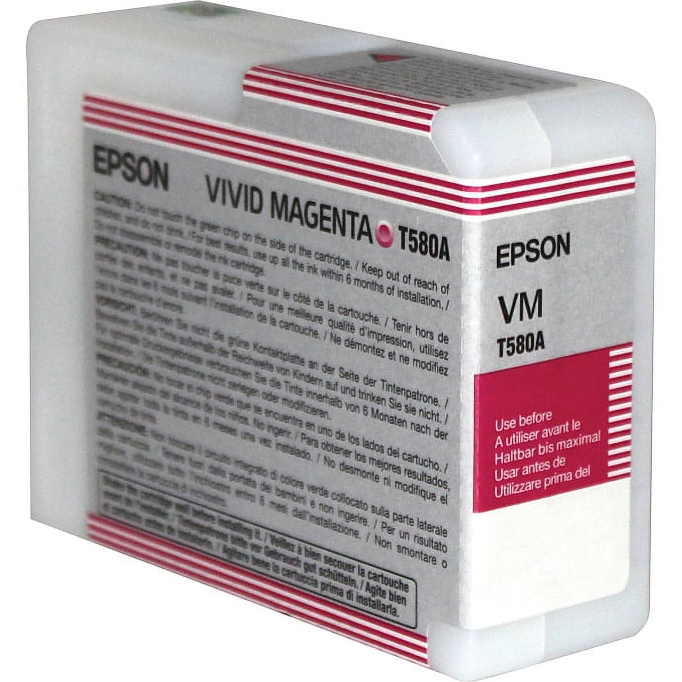 Epson 80 ml Vivid Magenta UltraChrome K3 Ink Cartridge