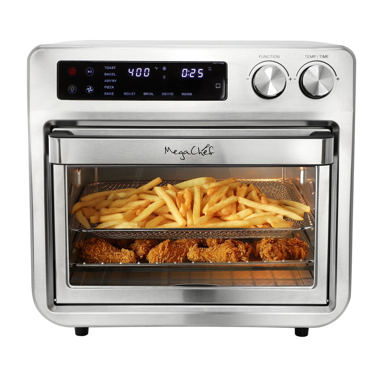 MegaChef 25 Quart Digital Electric Multi-Function Air Fryer and Counter Top Oven