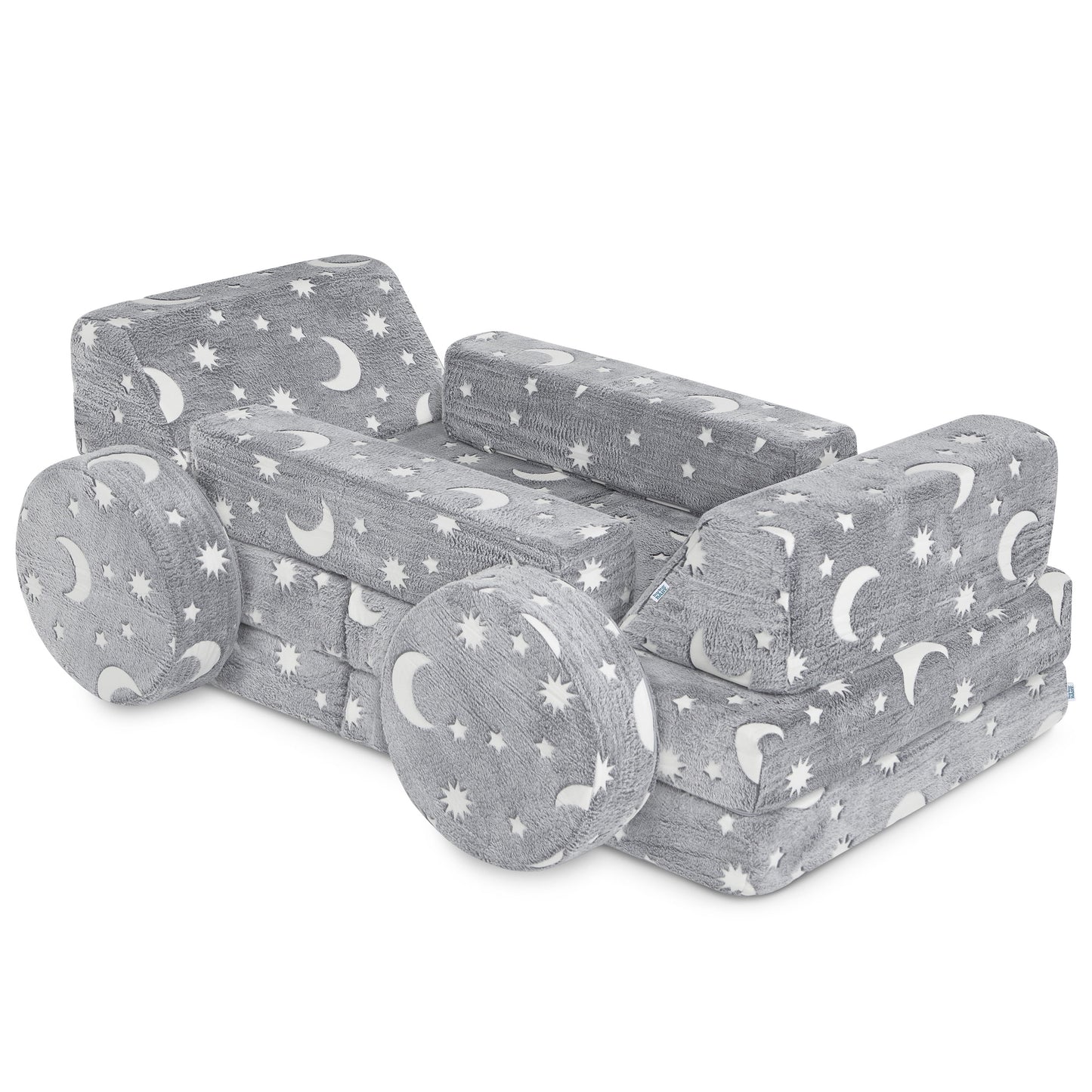 Evolur Lunox Kids Sofa, Grey