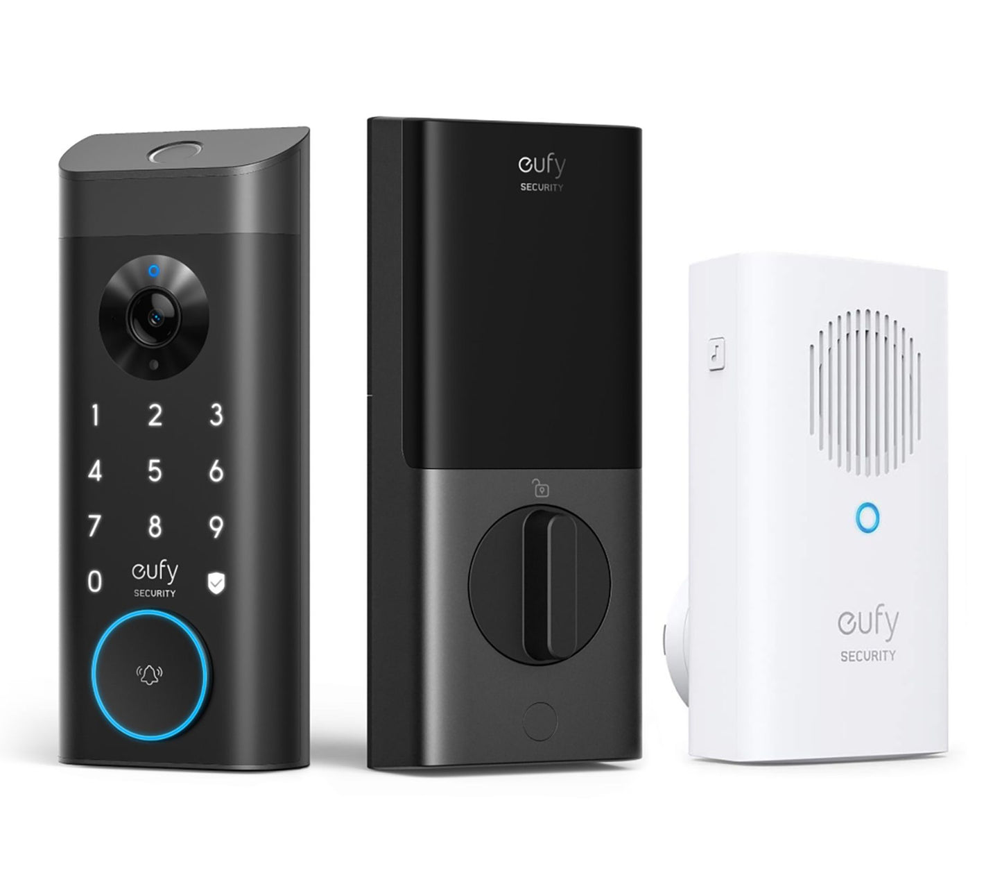 eufy Security 3-in-1 Video Smart Lock w/ 2K Camera, Video Doorbell