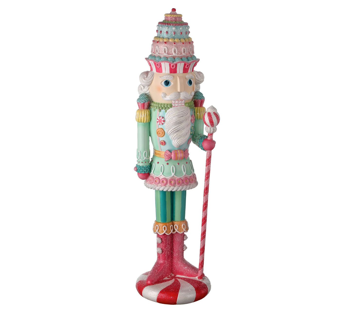 21.5" Pastel Peppermint Nutcracker by Valerie