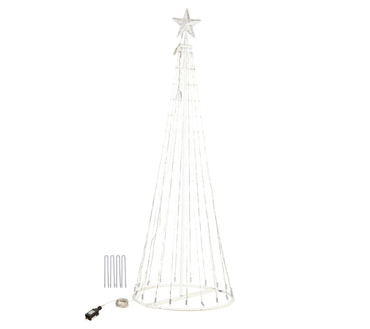 Evergreen Indoor/Outdoor Cone tree with RGB Lights 75"