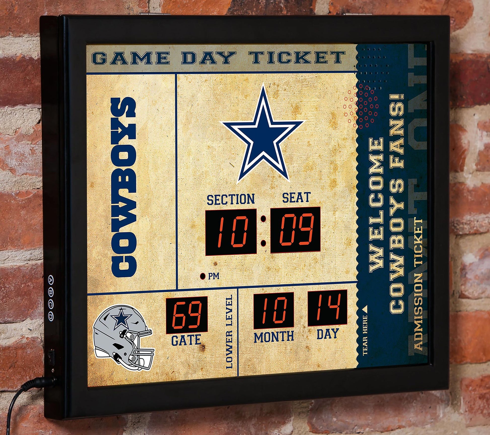 Evergreen NFL Bluetooth Scoreboard Wall Clock